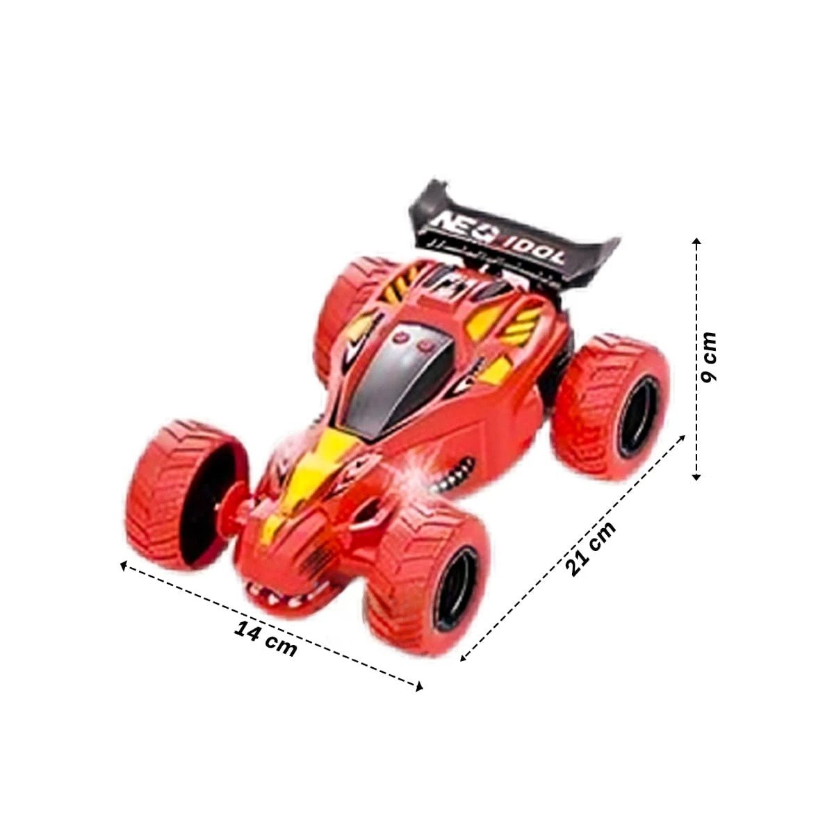 PACK6 SOLUCION ACROBATICO LED ROJO CON ACCION CONTINUA Y+REGALO STICKER - 2