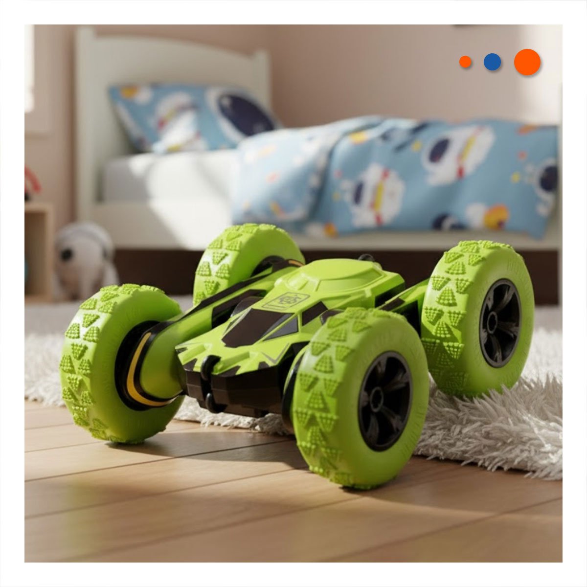 PACK6 JUGUETE TODO TERRENO CON CONTROL REMOTO PARA USO INFANTIL Y+REGALO STICKER - 5