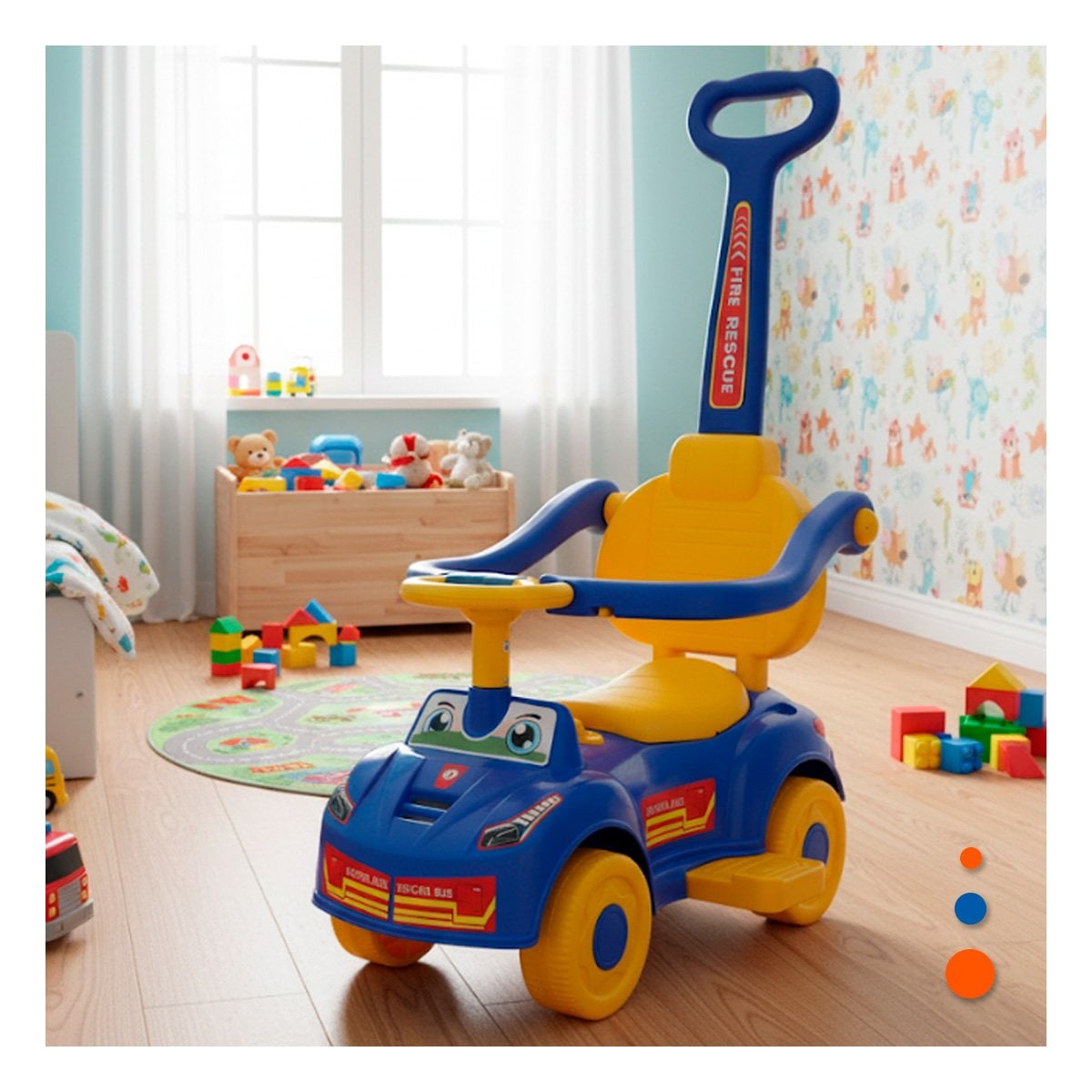 JUGUETE CON MANGO DE EMPUJE PARA JUEGO ACTIVO INFANTIL - 2