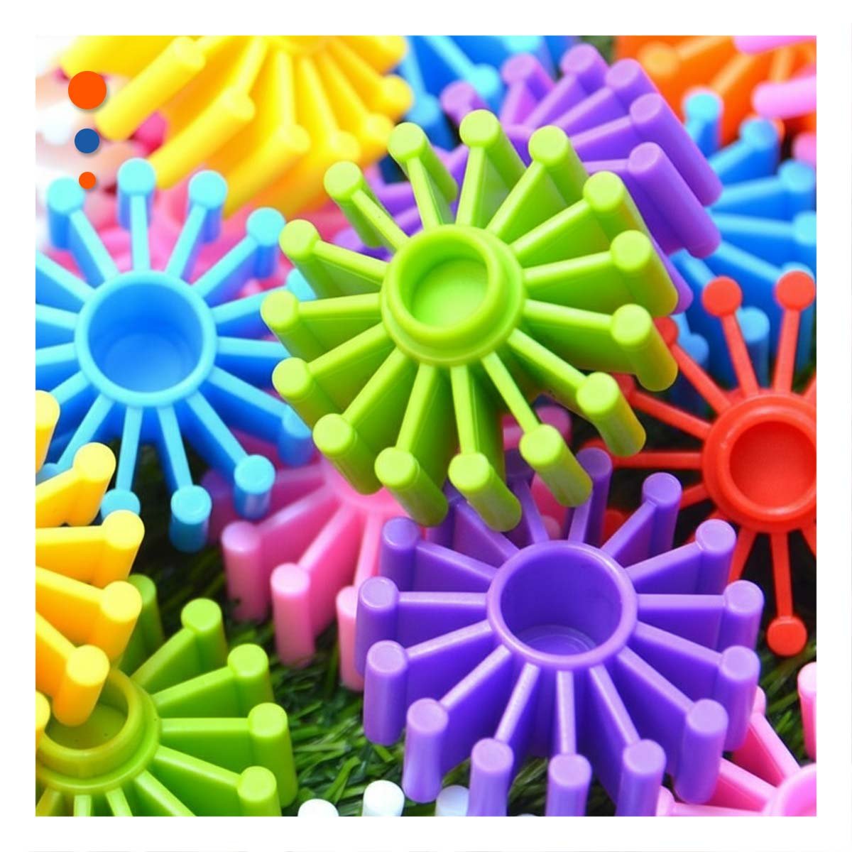 JUEGOS EDUCATIVOS MULTICOLOR CON ENGRANAJES PARA APRENDIZAJE INFANTIL - 1