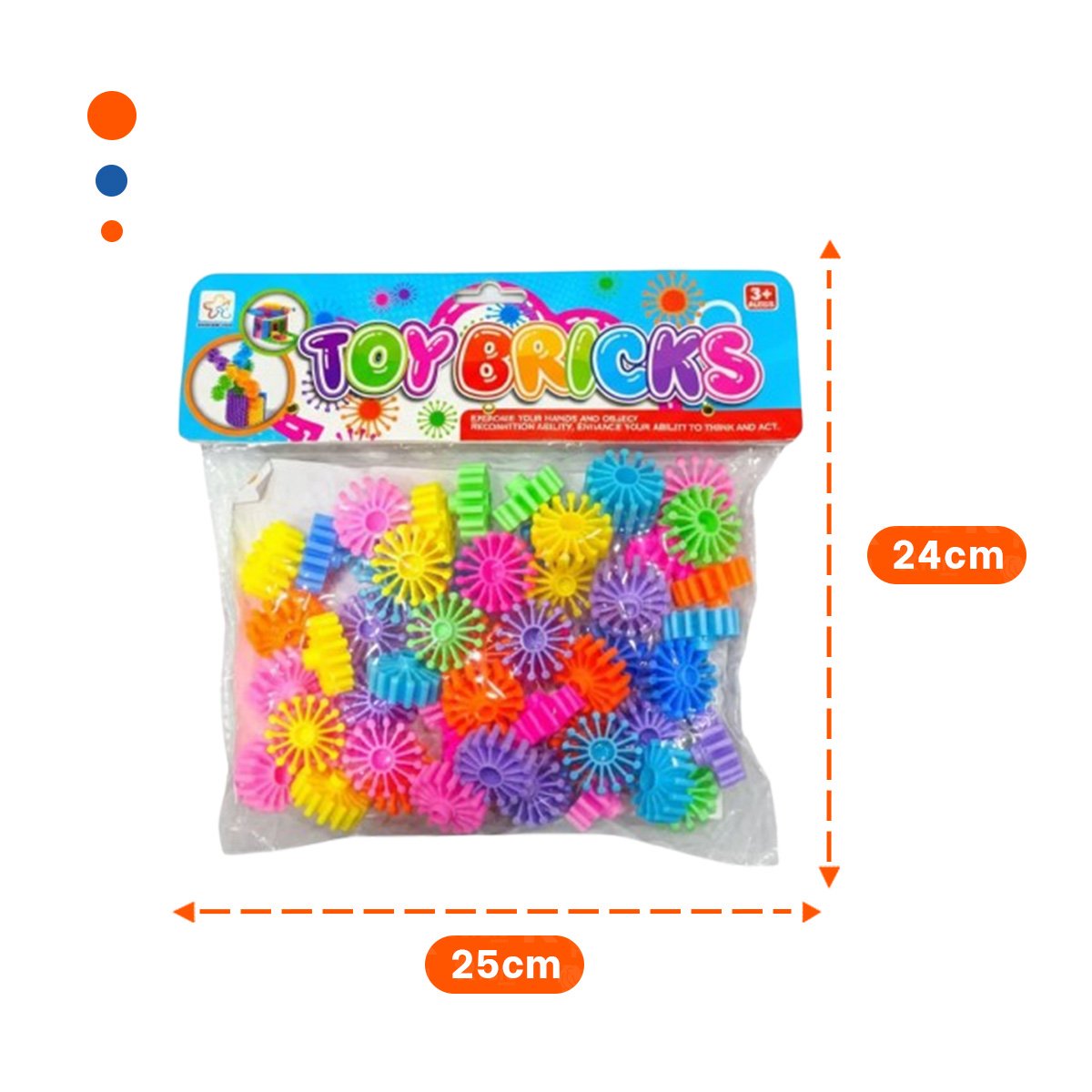 JUEGOS EDUCATIVOS MULTICOLOR CON ENGRANAJES PARA APRENDIZAJE INFANTIL - 4