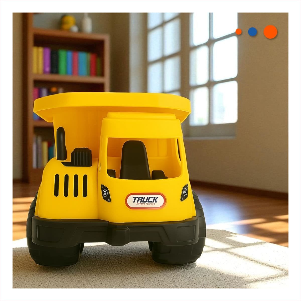 AUTO DE TRABAJO INFANTIL CON VOLQUETE PARA JUEGO ACTIVO Y+POST IT - 2