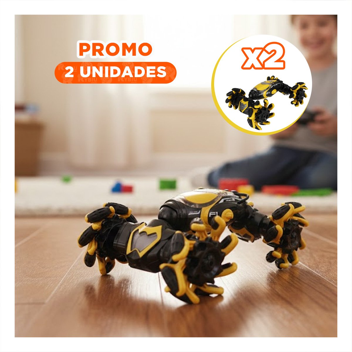 PACK2 MODELO ACROBATICO PENSADO PARA NINOS ACTIVOS EN AMARILLO Y+REGALO STICKER - 1