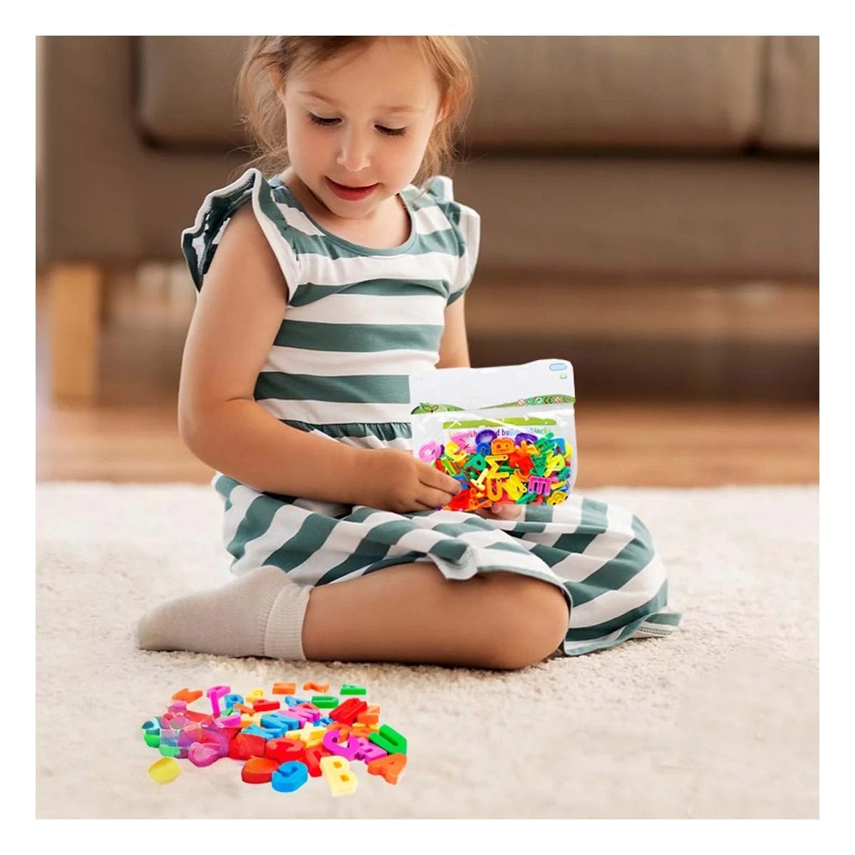 PACK12 COLECCION INFANTIL DE BLOQUES EN LETRAS DIDACTICAS Y+REGALO STICKER - 3