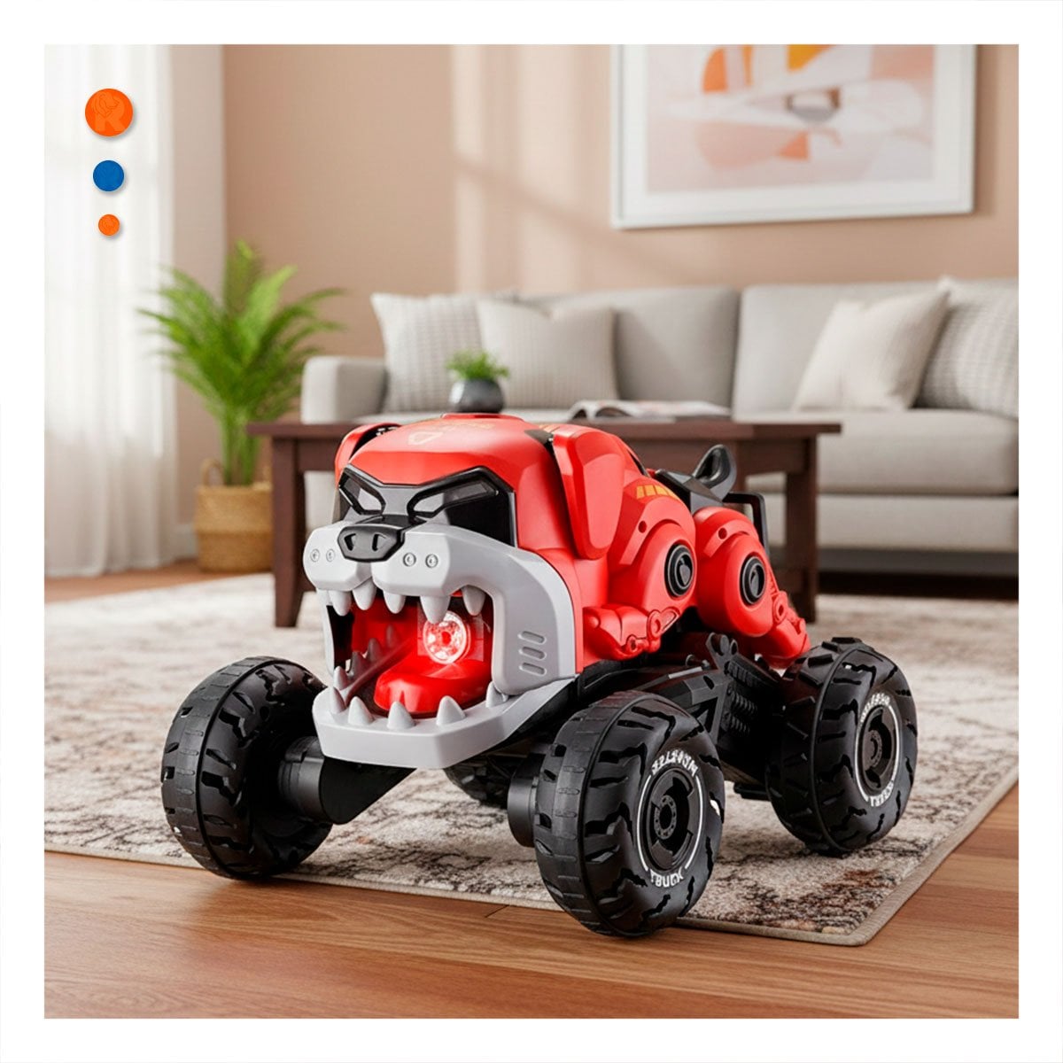 CARRO ROBOT PERRO CON CONTROL REMOTO Y MOVIMIENTO GUIADO PARA JUEGO EN CASA - 1