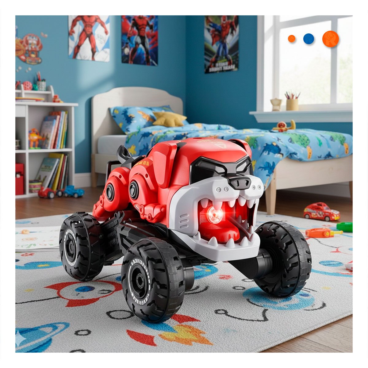 CARRO ROBOT PERRO CON CONTROL REMOTO Y MOVIMIENTO GUIADO PARA JUEGO EN CASA - 2