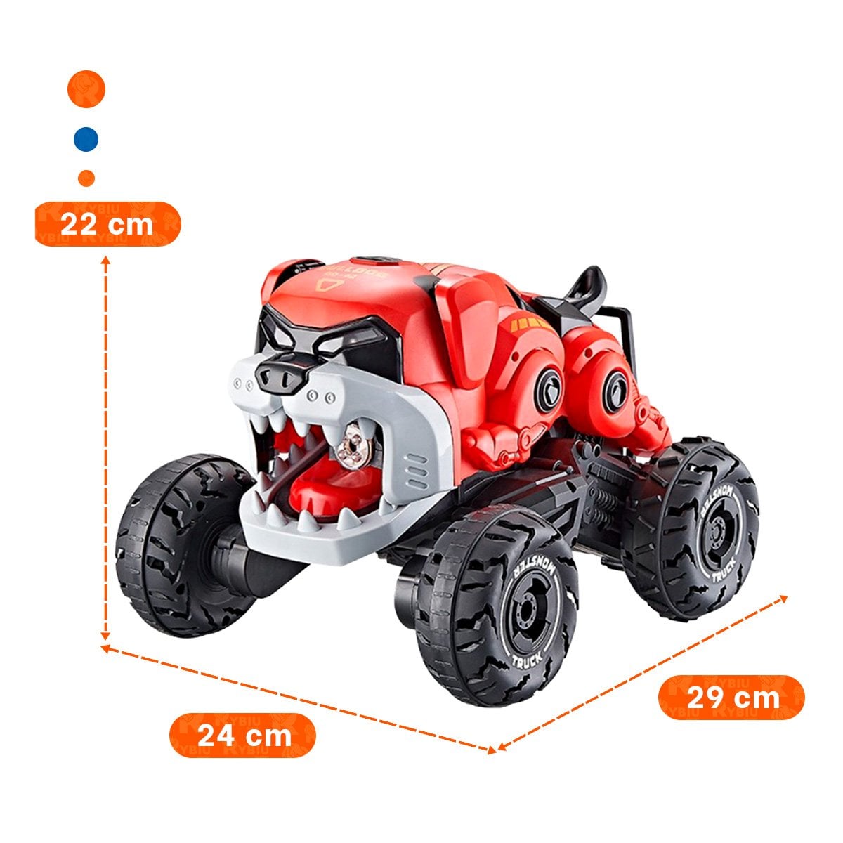 CARRO ROBOT PERRO CON CONTROL REMOTO Y MOVIMIENTO GUIADO PARA JUEGO EN CASA - 4