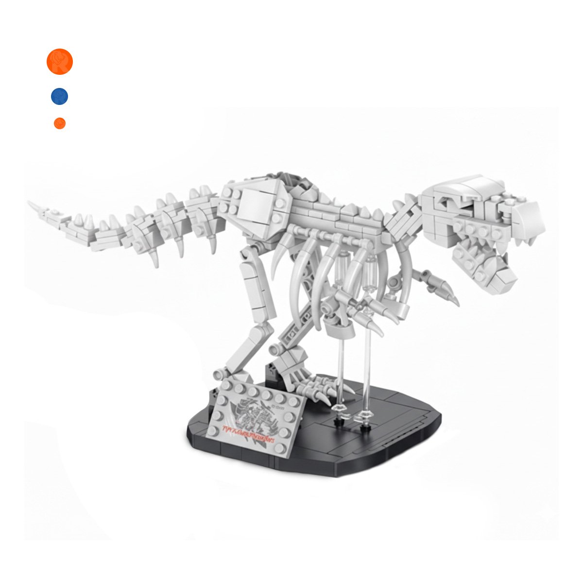 JUEGO DE CONSTRUCCION DINOSAURIO CON PIEZAS DIDACTICAS PARA ENSAMBLE CREATIVO Y+PAPEL REGALO - 1