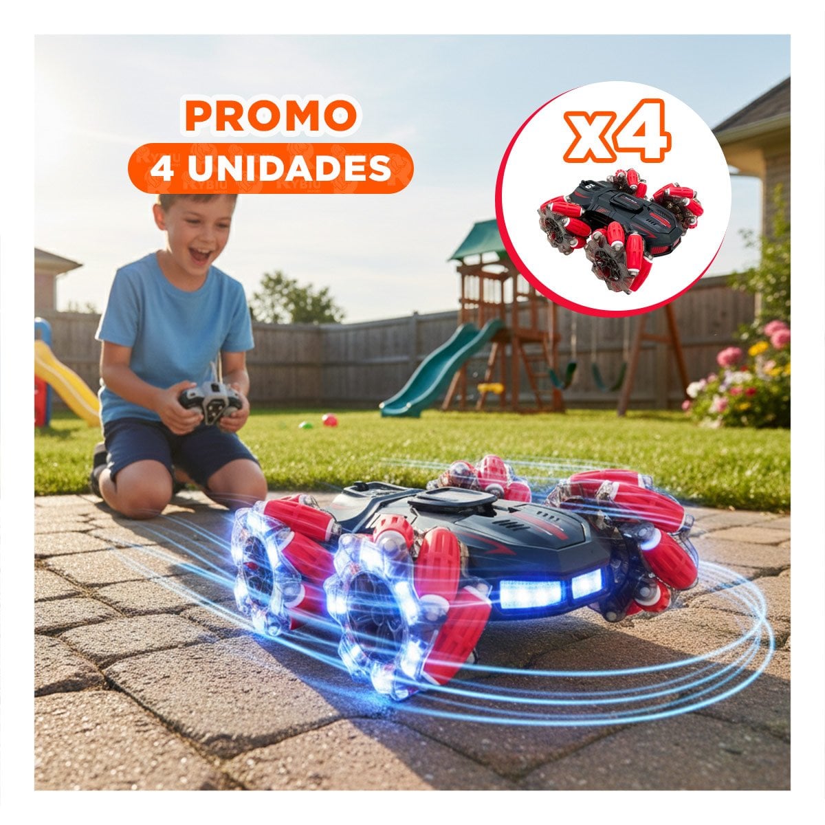 PACK4 UNIDAD DE ACROBACIAS CON CONTROL MANUAL PARA JUEGO INTERACTIVO - 1