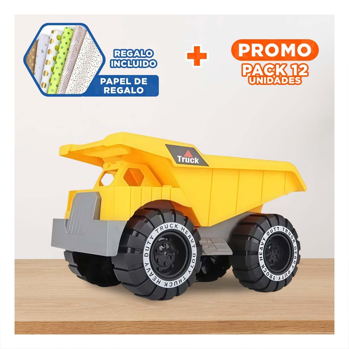 PACK12 CONCEPTO LUDICO DE CONSTRUCCION EN BOLSA CON VEHICULO PARA JUEGO Y+PAPEL REGALO - 1