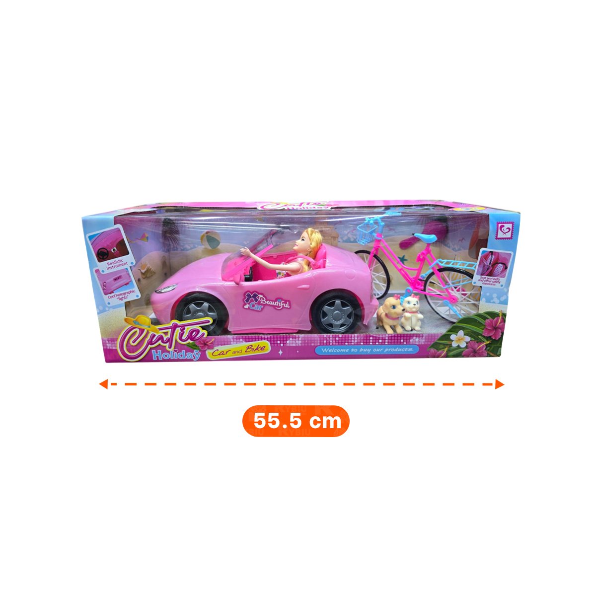 MOVIL DE JUEGO CON BICICLETA FIGURAS Y PERROS PARA MOMENTOS RECREATIVOS Y+REGALO STICKER - 4