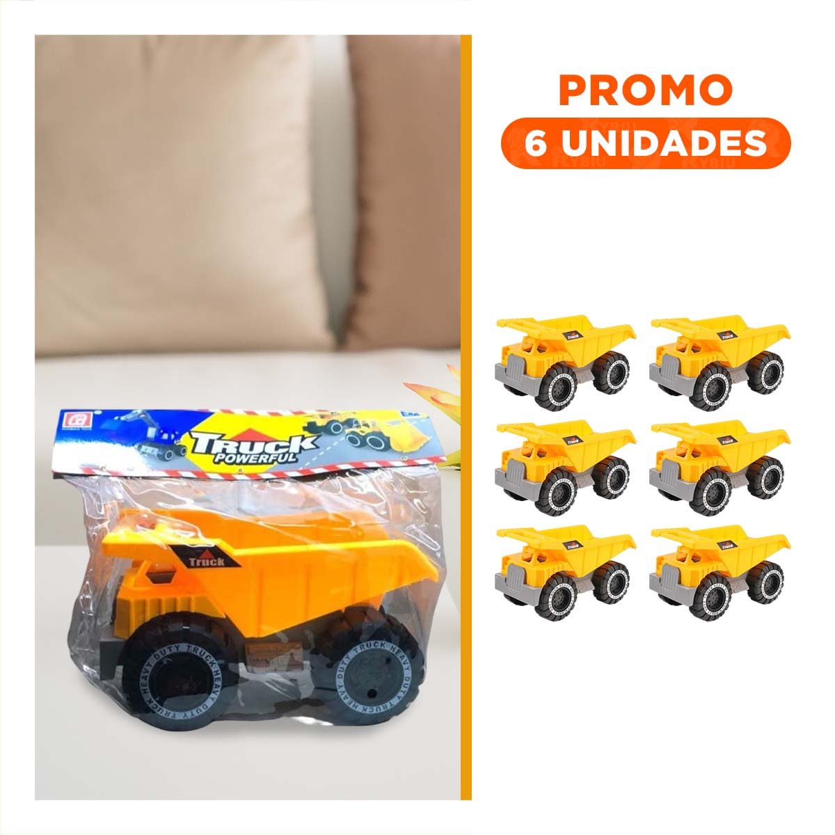 PACK6 ALTERNATIVA LUDICA DE CONSTRUCCION EN BOLSA CON CARRO - 1