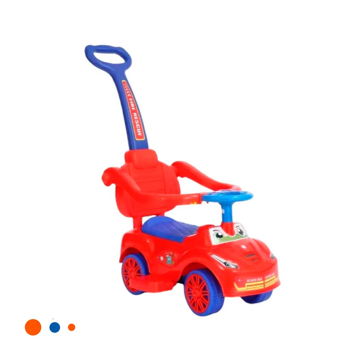 PACK2 JUEGO INFANTIL DE ARRASTRE CON MANGO DE EMPUJE PARA NINO Y+REGALO STICKER - 2