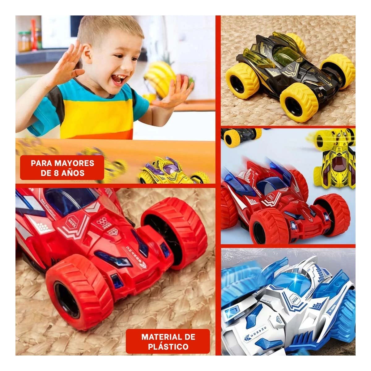 PACK12 CREATIVO STUNT DOBLE CON CAJA PARA JUEGO IMAGINATIVO Y+PAPEL REGALO - 2
