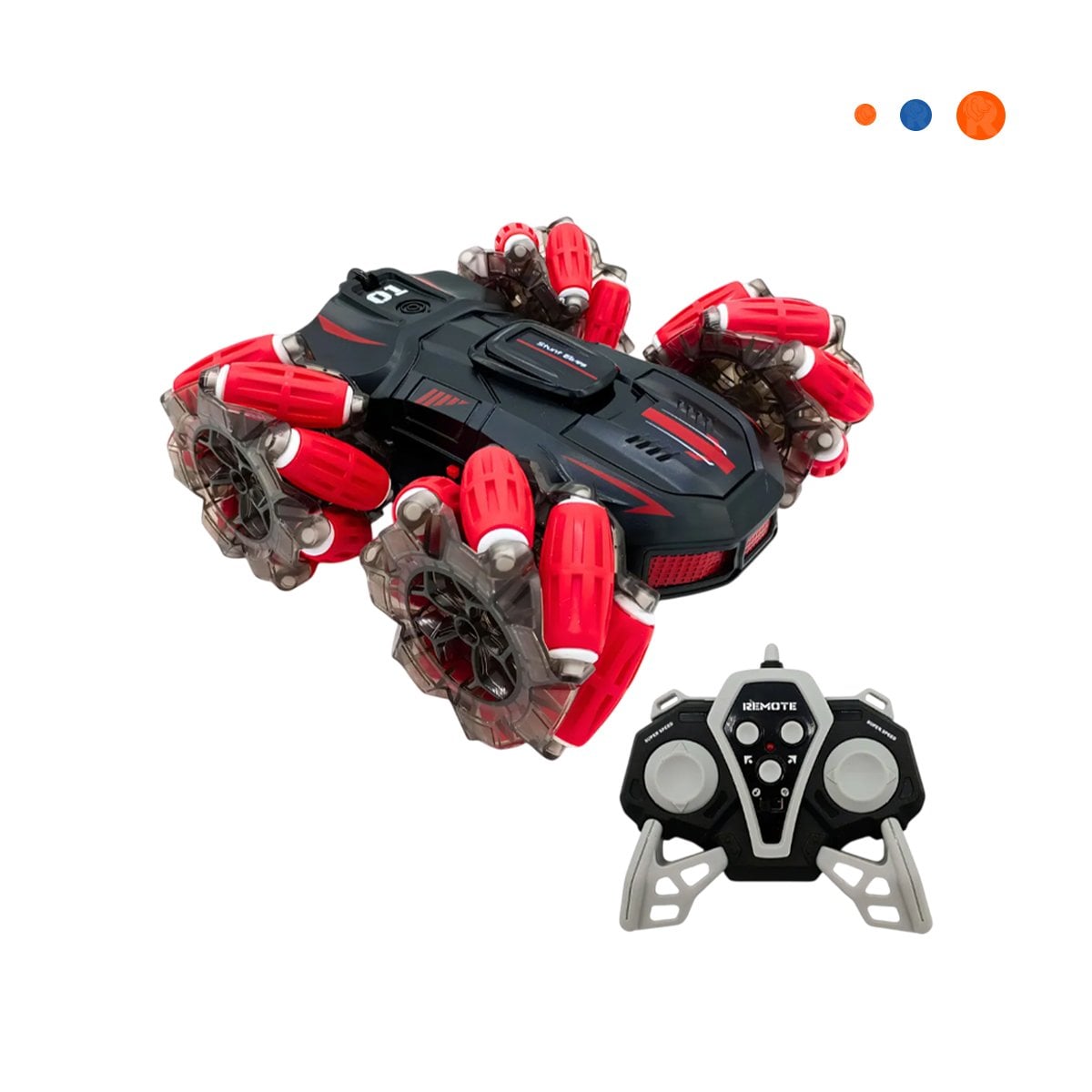 COCHE CON CONTROL REMOTO PARA GIROS DINAMICOS Y JUEGO RECREATIVO DIARIO Y+REGALO STICKER - 3