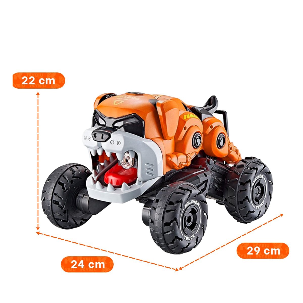 CARRO ROBOT PERRO CON CONTROL REMOTO PARA DIVERSION Y JUEGO EN ESPACIOS DEL HOGAR - 4