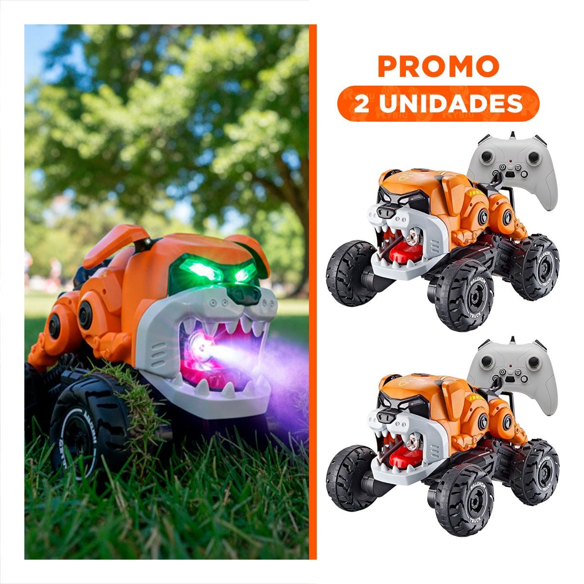 PACK2 JUGUETE ROBOT PERRO CON CONTROL REMOTO PARA ACTIVIDADES DE DIVERSION EN EL HOGAR - 1