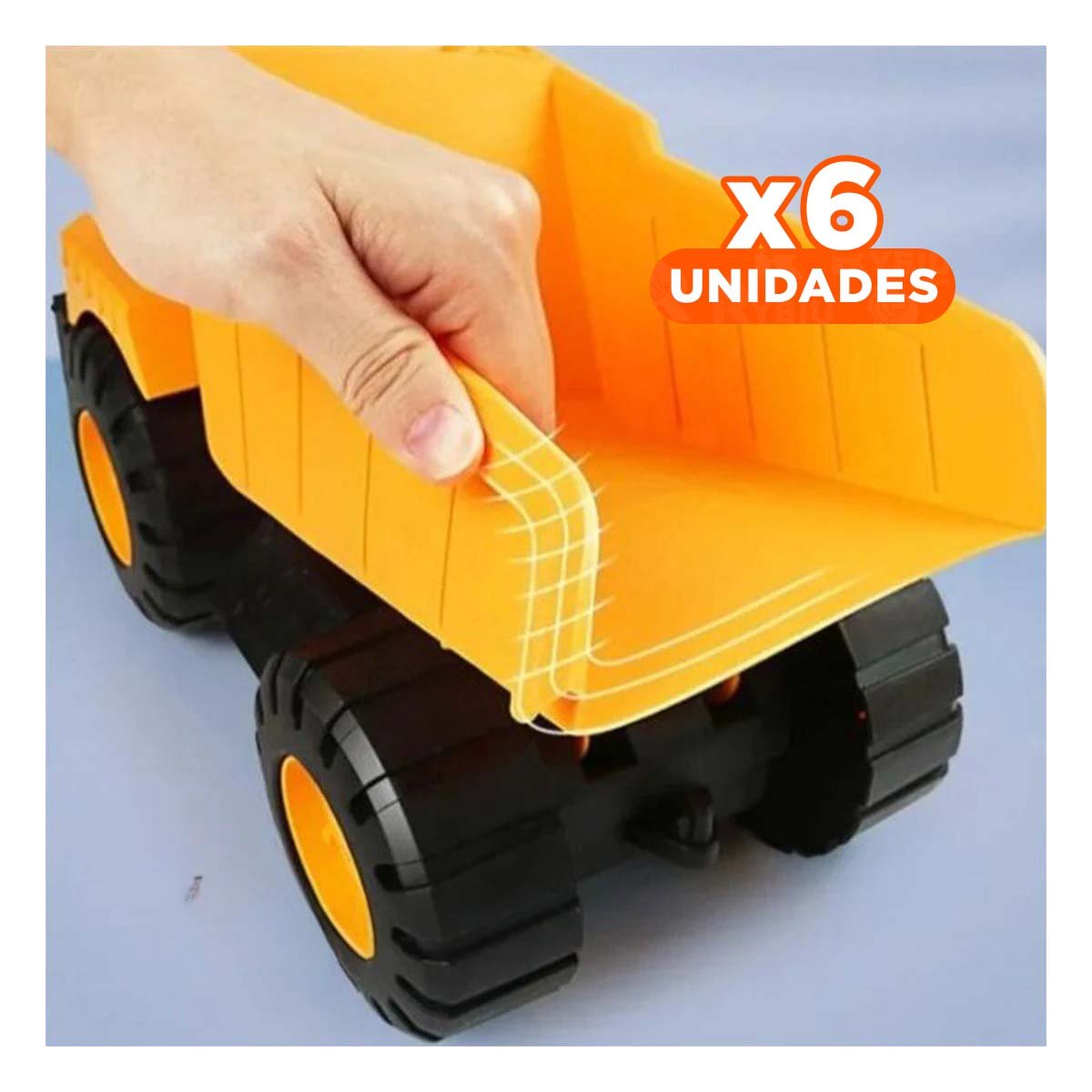 PACK6 FORMATO LUDICO DE CONSTRUCCION EN BOLSA CON CAMION PARA DIVERSION Y+REGALO STICKER - 1