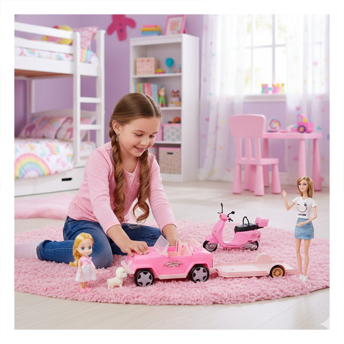 PACK2 COMBO CREATIVO DE VEHICULOS Y MOTO CON PERSONAJES Y ACCESORIOS - 2