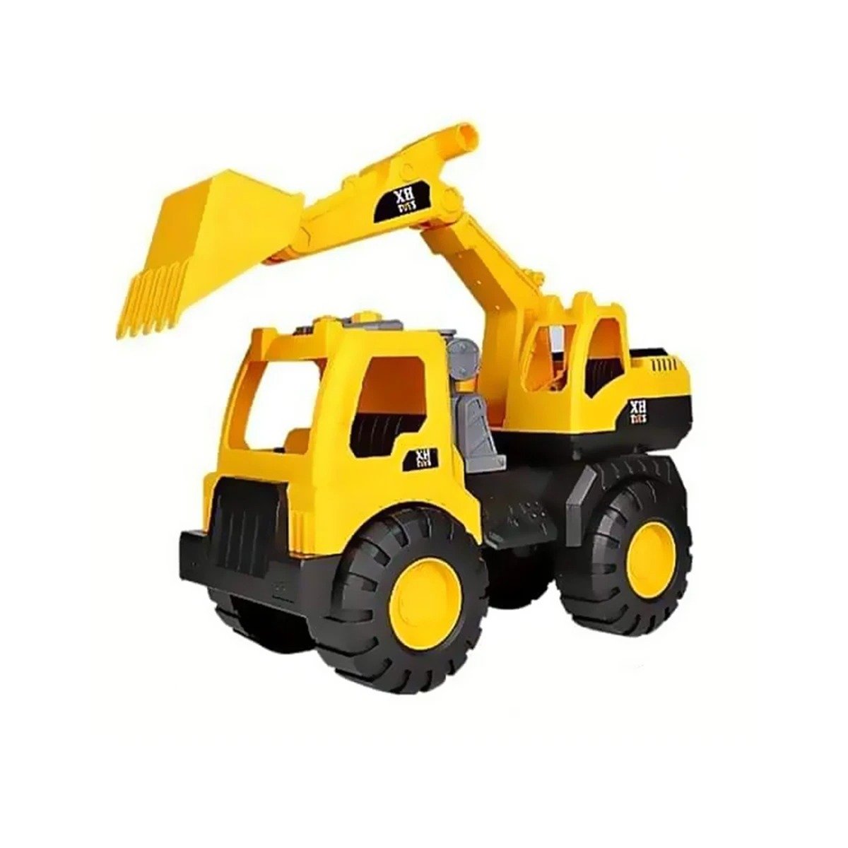 PACK2 JUGUETE EXCAVADOR AMARILLO DE CONSTRUCCION GRANDE CON ESTILO REAL Y+REGALO STICKER - 2