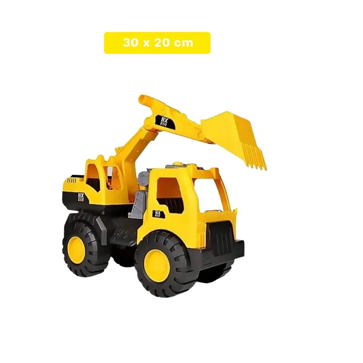 PACK2 JUGUETE EXCAVADOR AMARILLO DE CONSTRUCCION GRANDE CON ESTILO REAL Y+REGALO STICKER - 5