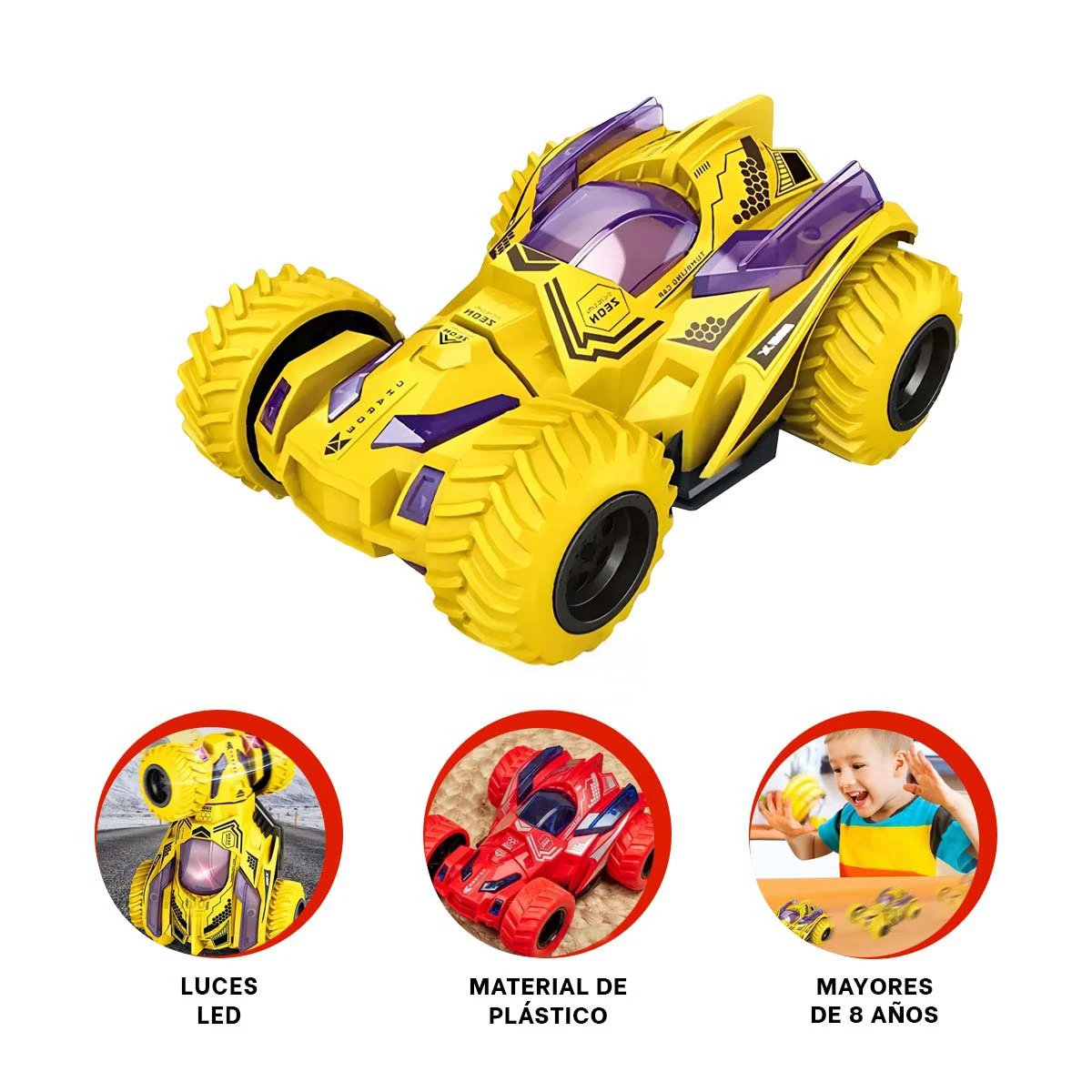 PACK12 DIVERTIDO STUNT DOBLE CON CAJA PARA JUEGO ACTIVO EN CASA Y+REGALO STICKER - 5