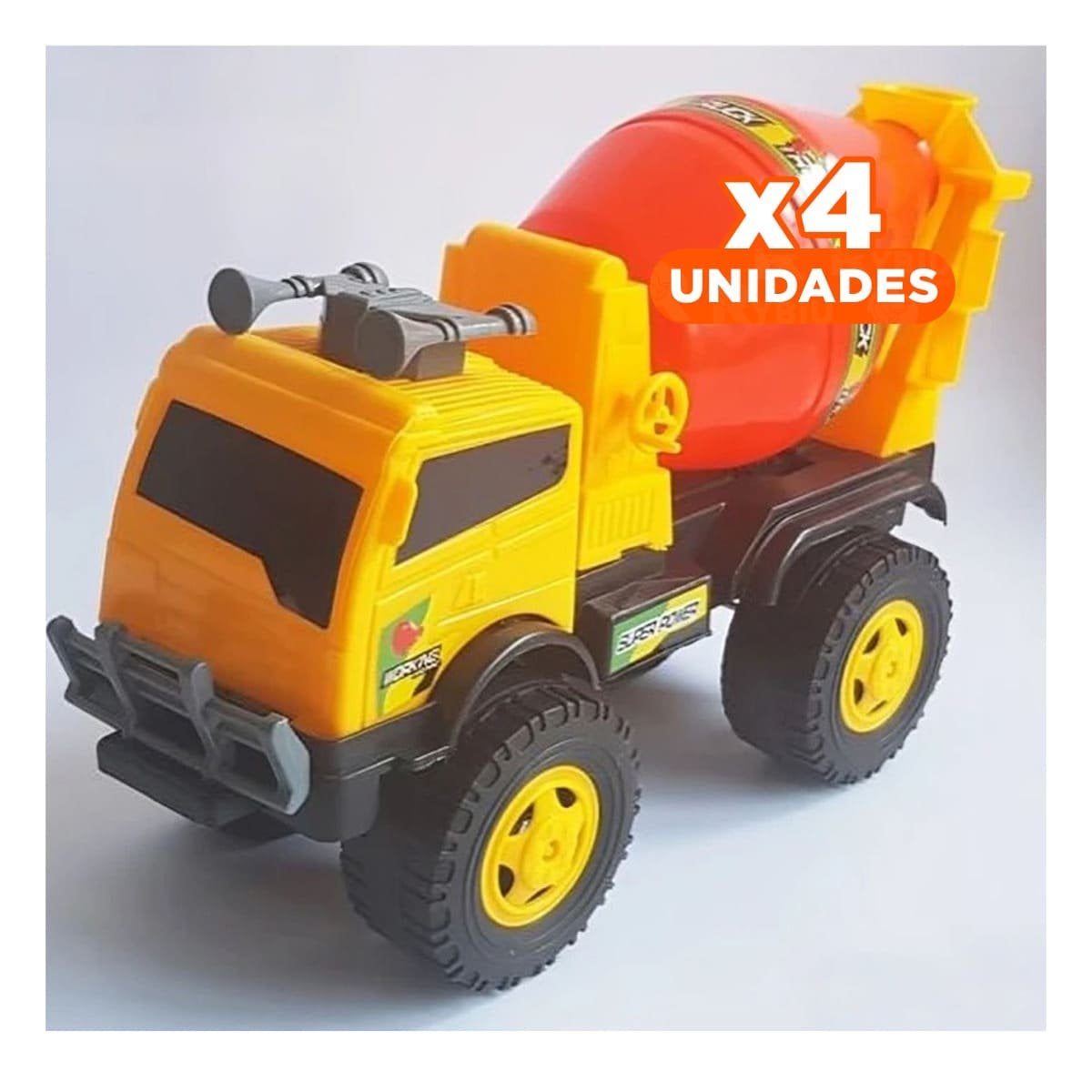 PACK4 PIEZA MEZCLADORA DE CONSTRUCCION EN BOLSA GRANDE PARA USO EN CASA - 1