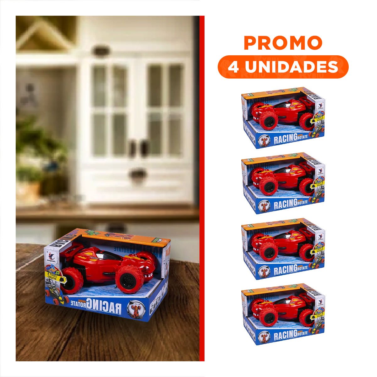 PACK4 EDICION ACROBATICO LED ROJO CON ESTILO MODERNO Y+REGALO STICKER - 1