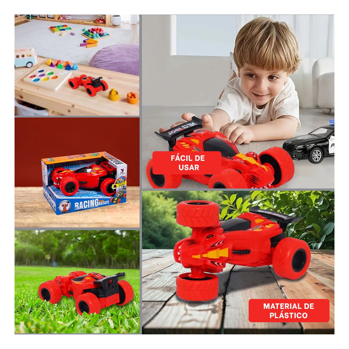 PACK4 EDICION ACROBATICO LED ROJO CON ESTILO MODERNO Y+REGALO STICKER - 2