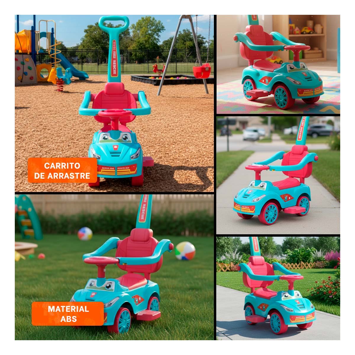 JUGUETE CON MANGO DE EMPUJE PARA JUEGO ACTIVO INFANTIL - 5