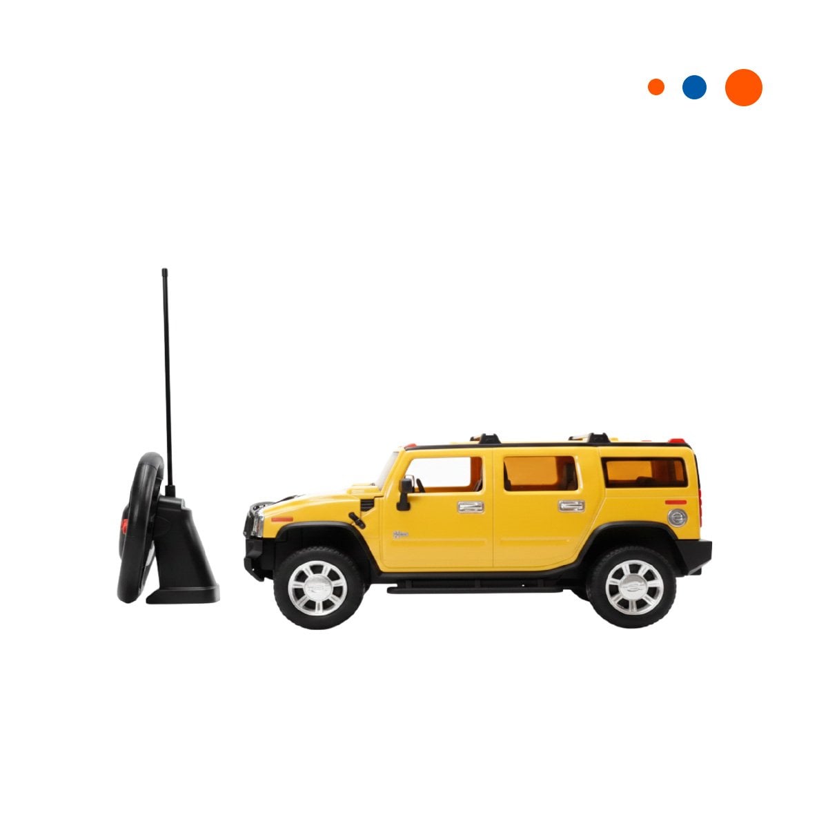 ELEMENTO A CONTROL REMOTO TIPO CAMIONETA AMARILLO PARA JUEGO EN CASA Y+REGALO STICKER - 3