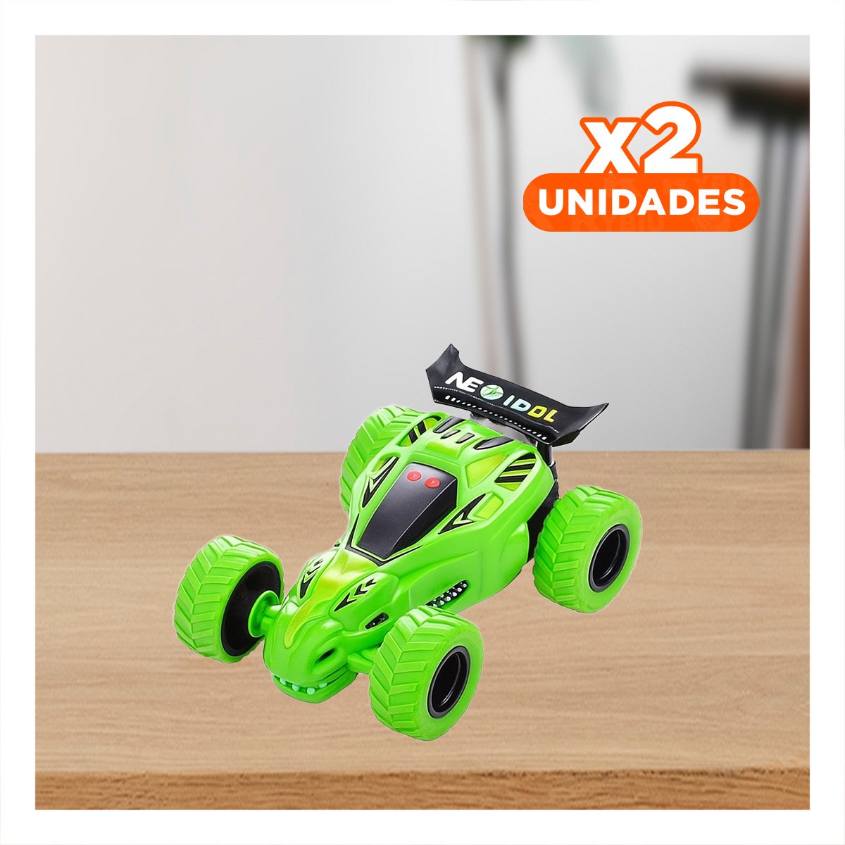 PACK2 COCHE CON ACROBACIAS EN CAJA Y MANIOBRAS DINAMICAS PARA JUEGO LIBRE Y+REGALO STICKER - 1