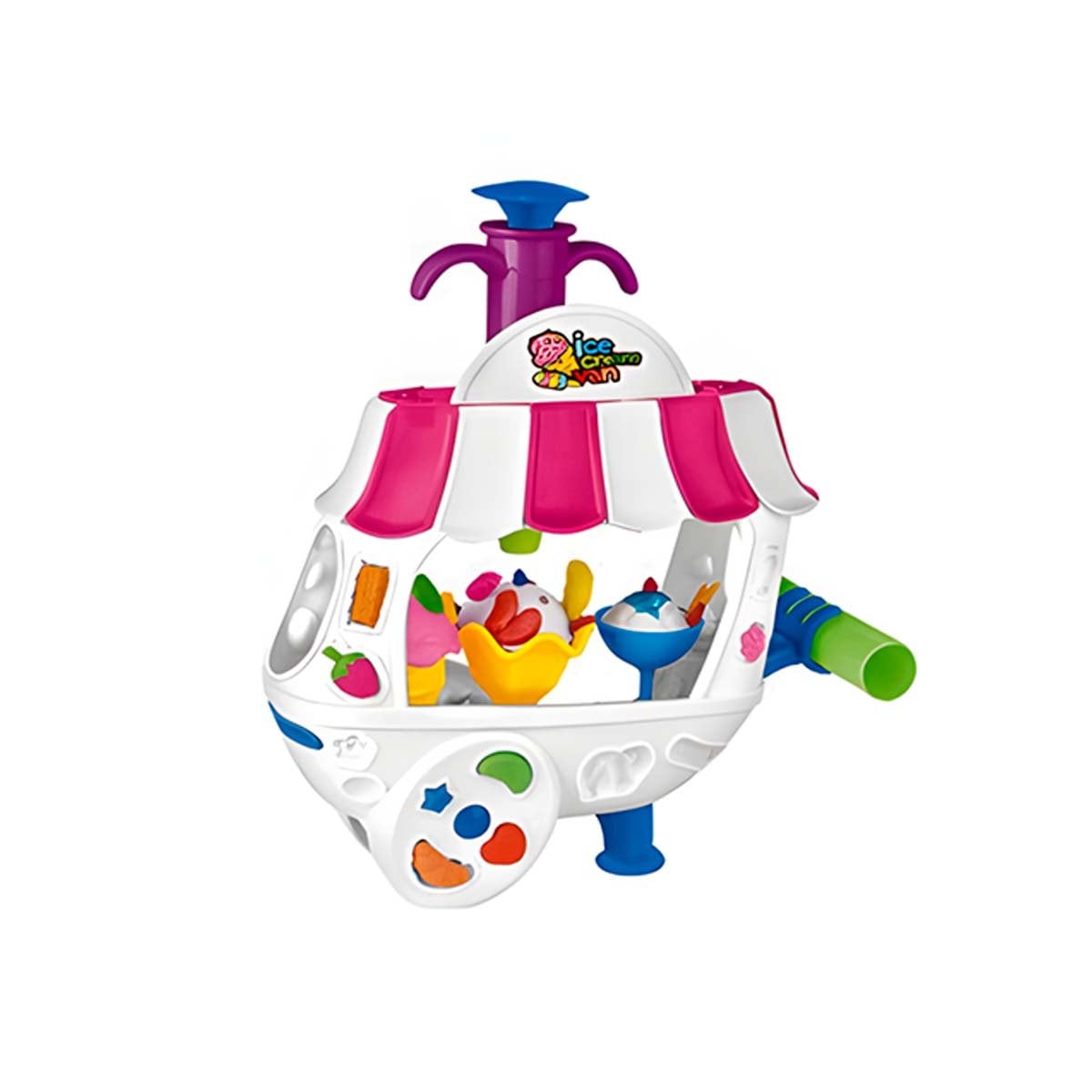 ESTACION DE JUEGO CREATIVO PARA CREAR HELADOS CON MASA MOLDEABLE Y+REGALO STICKER - 3