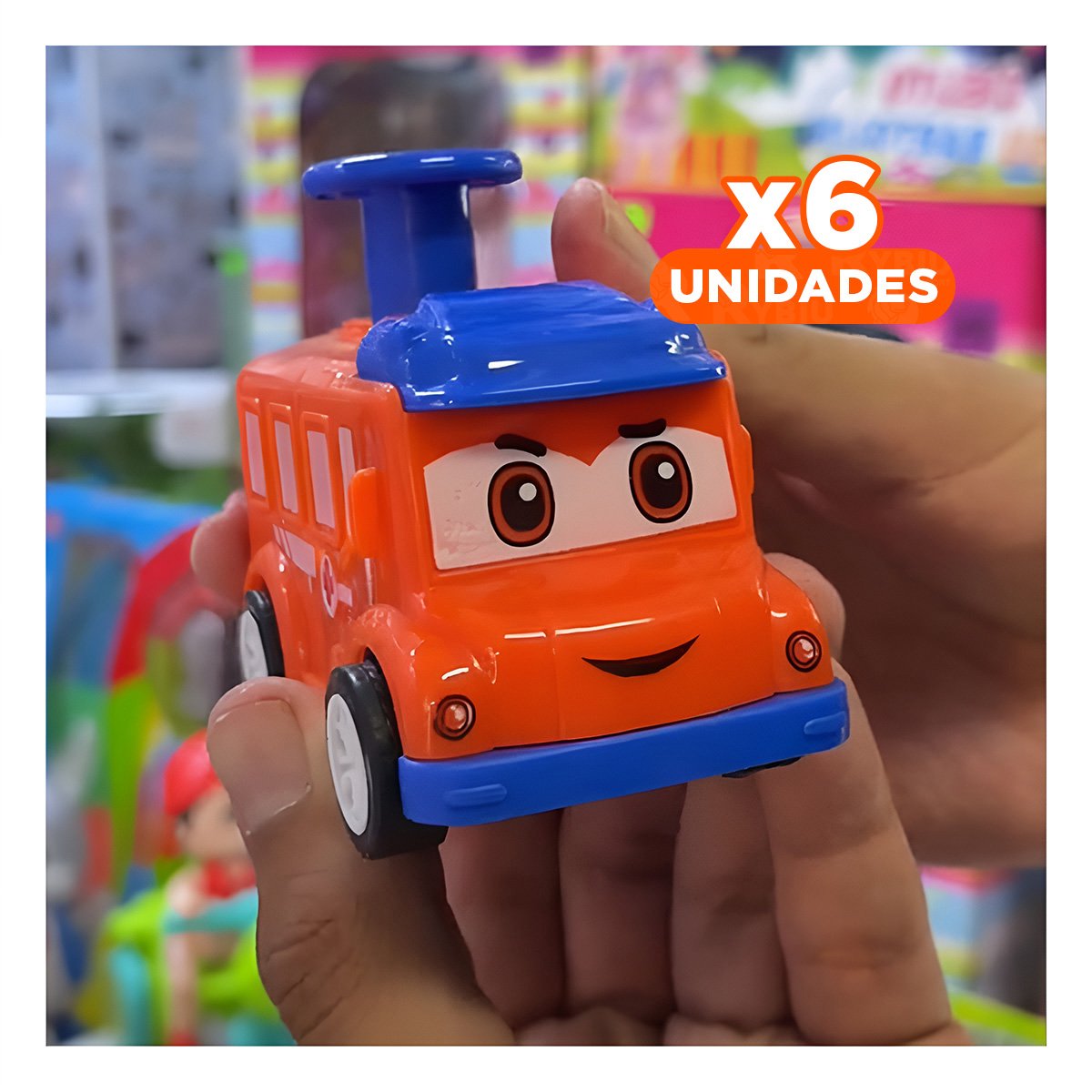 PACK6 SET DE RESCATE CARROS 4 PIEZAS MULTICOLOR PARA JUEGO DE EMERGENCIA Y+REGALO STICKER - 1