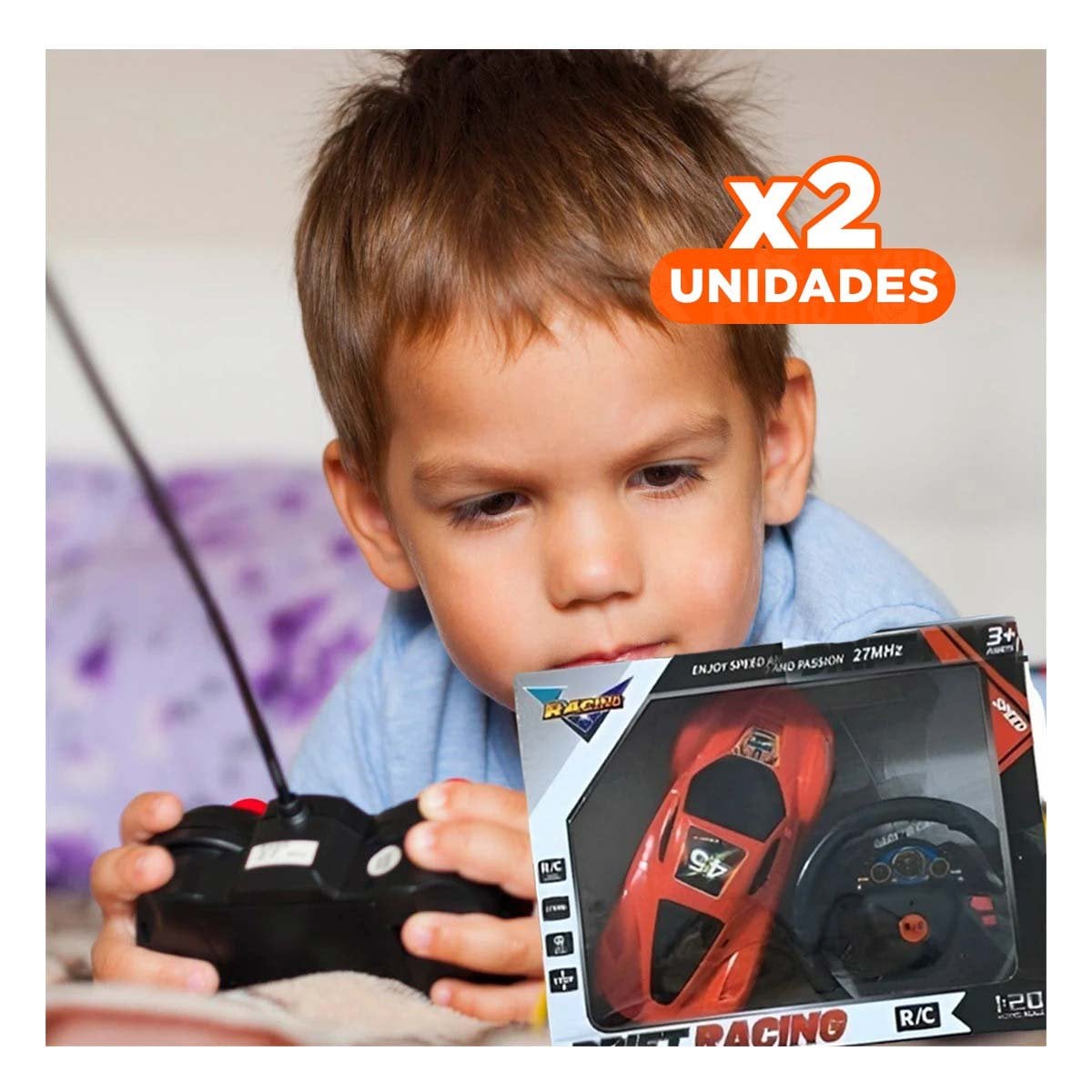 PACK2 DESARROLLO CONTROL REMOTO ROJO CON TECNOLOGIA MODERNA Y CALIDAD Y+REGALO STICKER - 1