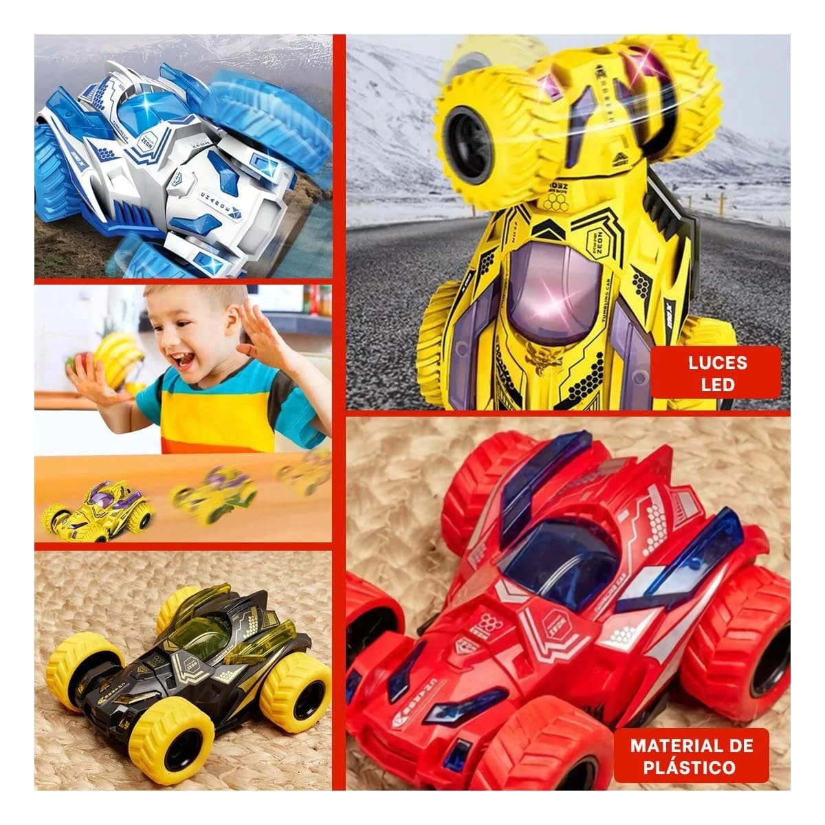 PACK4 INTRÉPIDO STUNT DOBLE CON CAJA PARA JUEGO DE ACCION VIVA Y+REGALO STICKER - 2