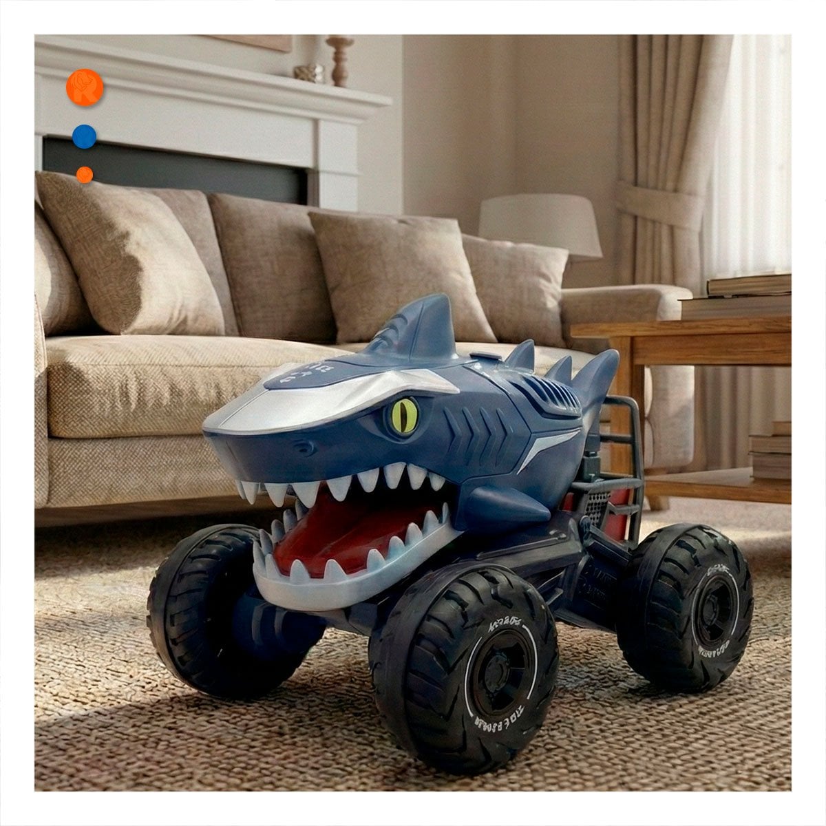 DISPOSITIVO ROBOT TIBURON CON CONTROL REMOTO PARA ACCION Y DIVERSION EN CASA - 1