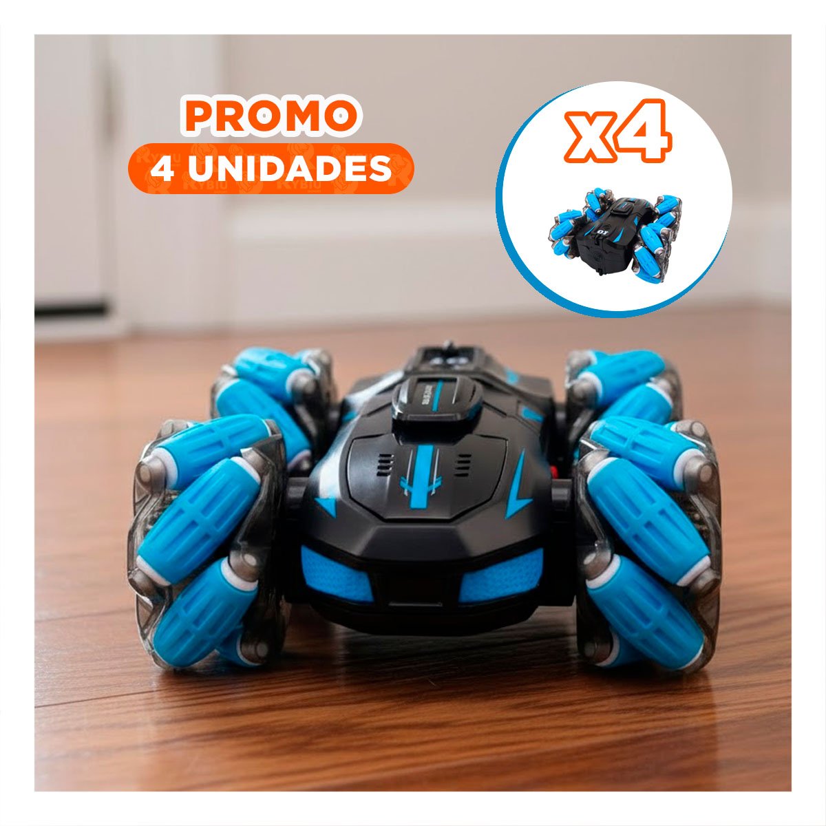 PACK4 JUGUETE DE ACCION ACROBATICO CON CONTROL REMOTO PARA CASA - 1