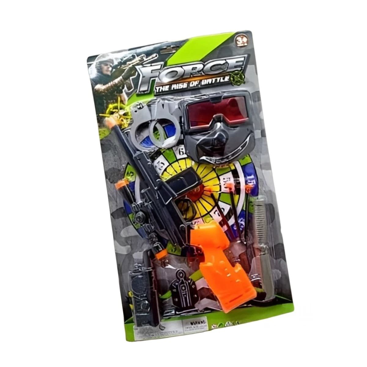 PACK2 COLECCION DE BLASTER CON MASCARA Y ACCESORIOS MANGO ANARANJADO Y+REGALO STICKER - 2