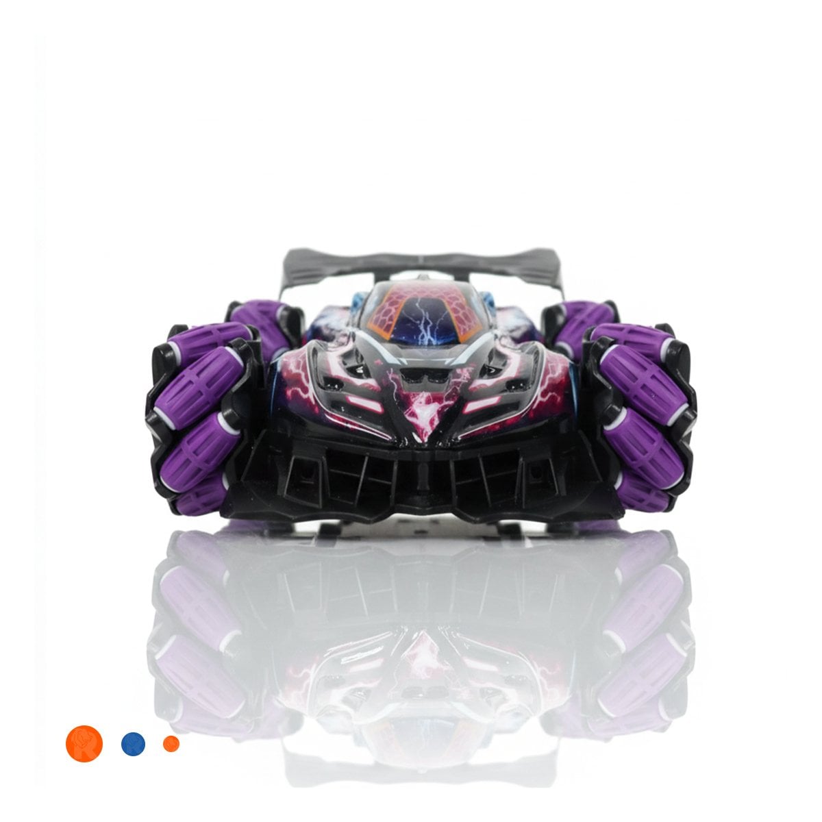 CARRO ACROBATICO CON GUANTES DE CONTROL PARA DIVERSION INFANTIL EN MORADO Y+LIGAS REGALO - 3