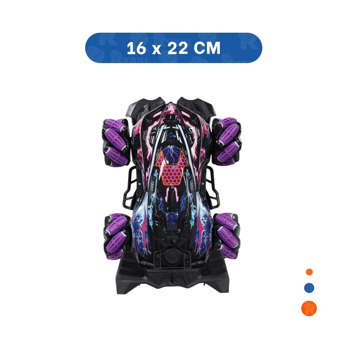 CARRO ACROBATICO CON GUANTES DE CONTROL PARA DIVERSION INFANTIL EN MORADO Y+LIGAS REGALO - 4