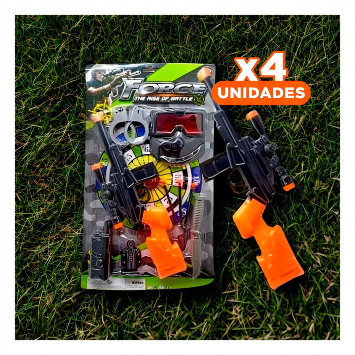 PACK4 KIT DE LANZADOR CON MASCARA Y ACCESORIOS MANGO ANARANJADO JUEGO - 1