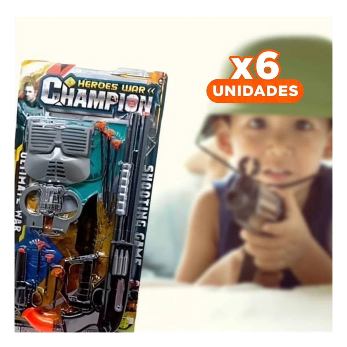 PACK6 PRODUCTO DEPORTIVO DE LANZADOR CON MASCARA Y ACCESORIOS HOGAR Y+REGALO STICKER - 1