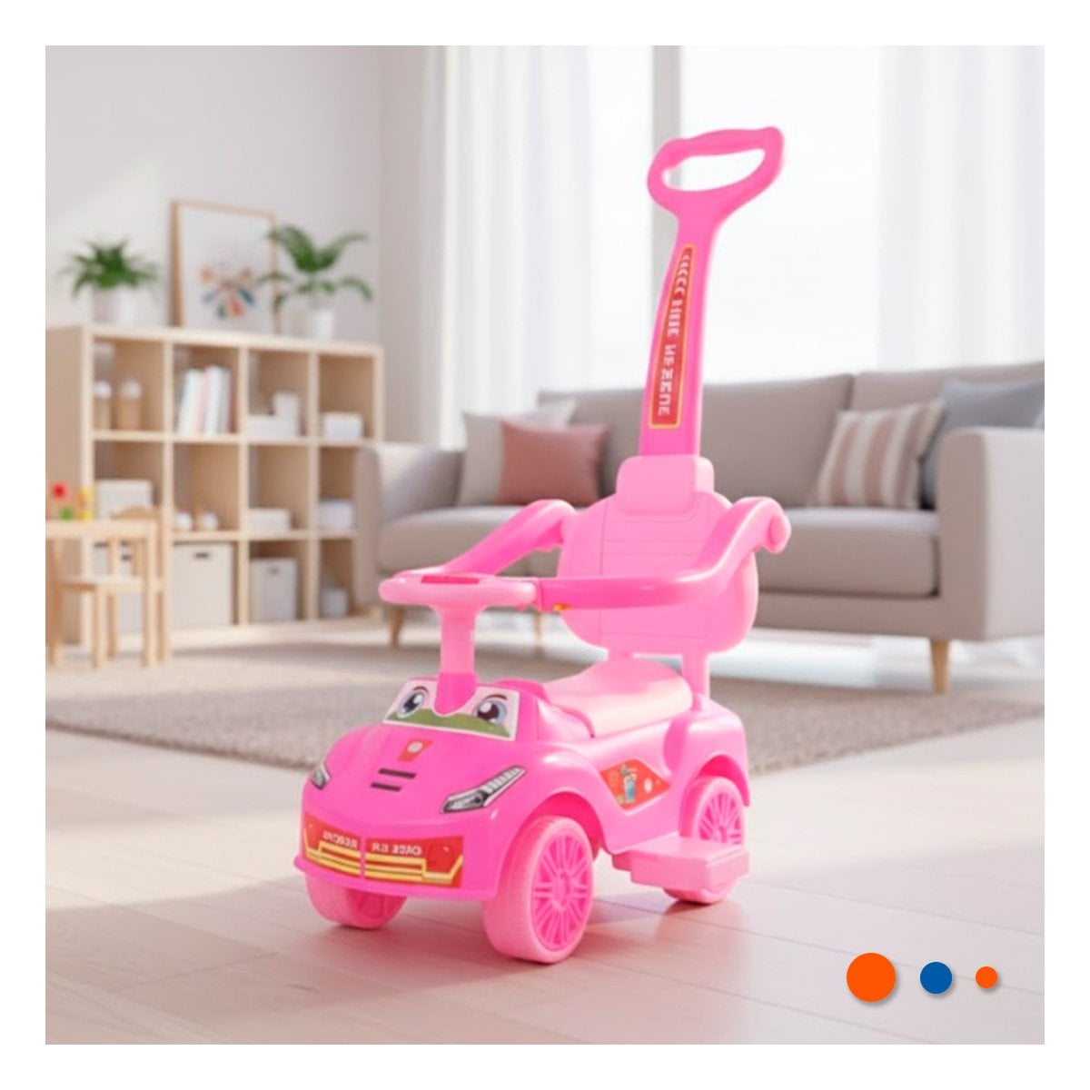 JUGUETE CON MANGO DE EMPUJE PARA JUEGO ACTIVO INFANTIL - 1