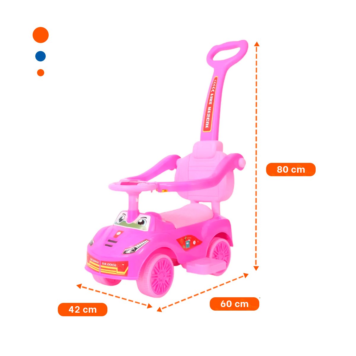 JUGUETE CON MANGO DE EMPUJE PARA JUEGO ACTIVO INFANTIL - 4