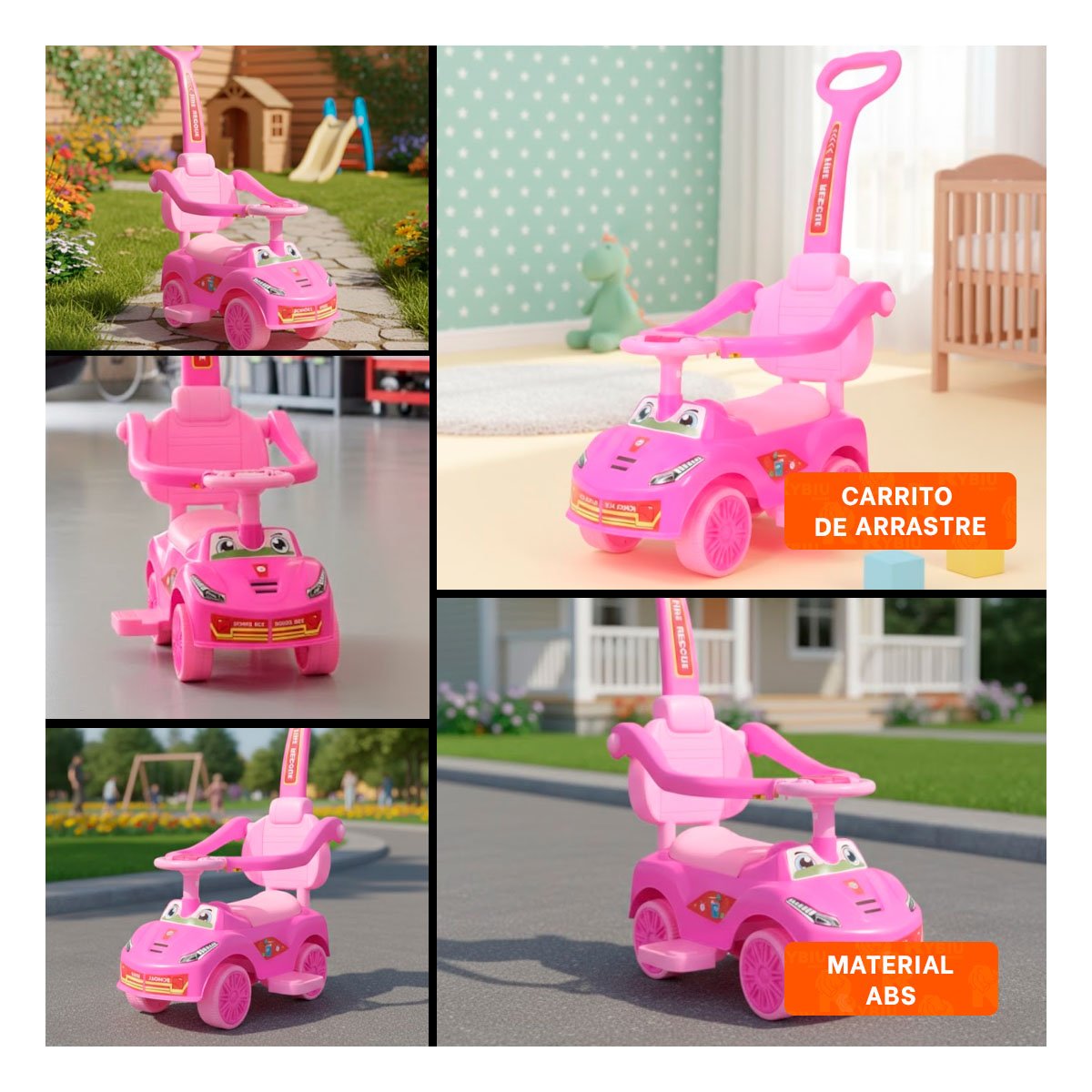 JUGUETE CON MANGO DE EMPUJE PARA JUEGO ACTIVO INFANTIL - 5
