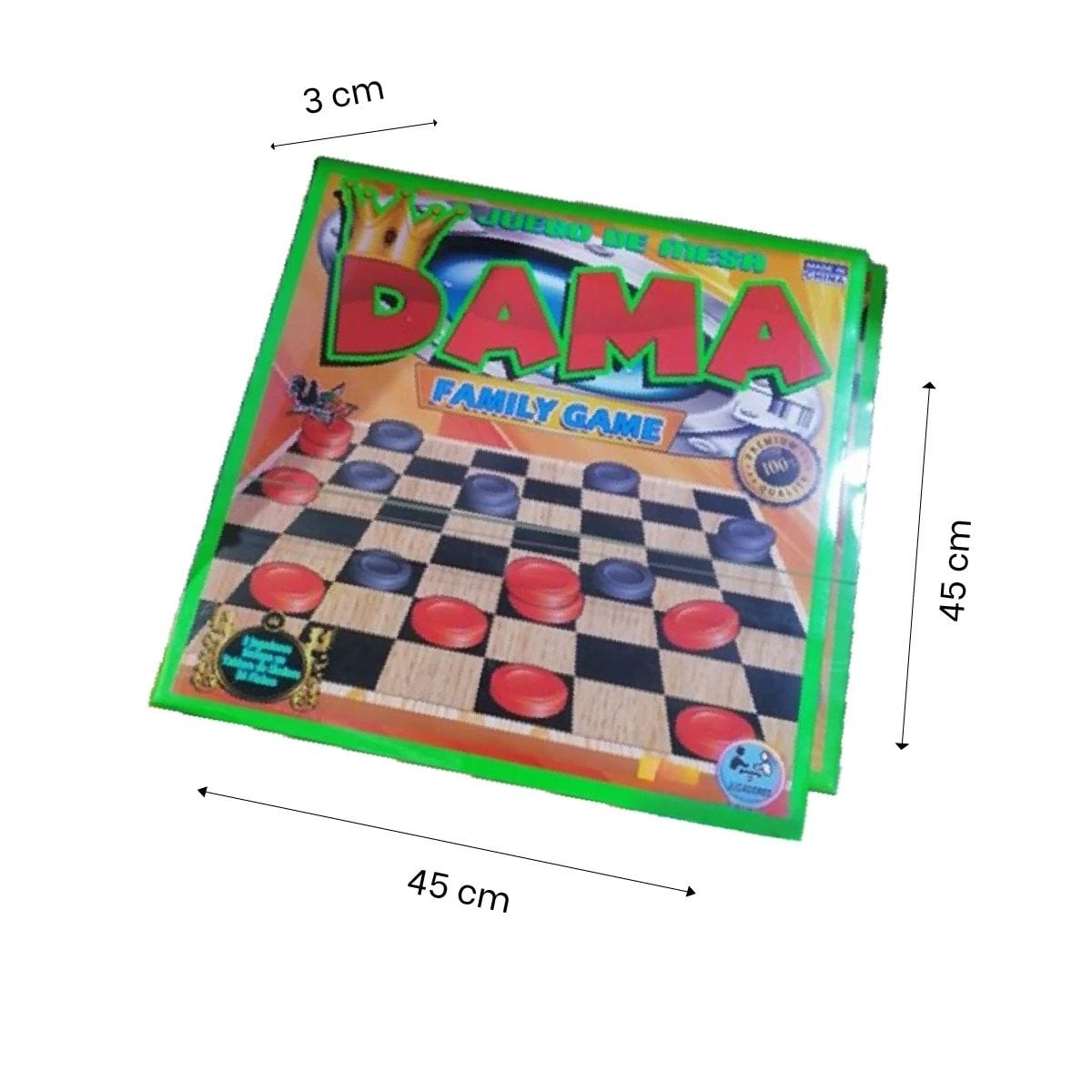 PACK6 MODELO DE MESA DAMA CLASICO PARA JUEGOS EN CASA Y+REGALO STICKER - 4