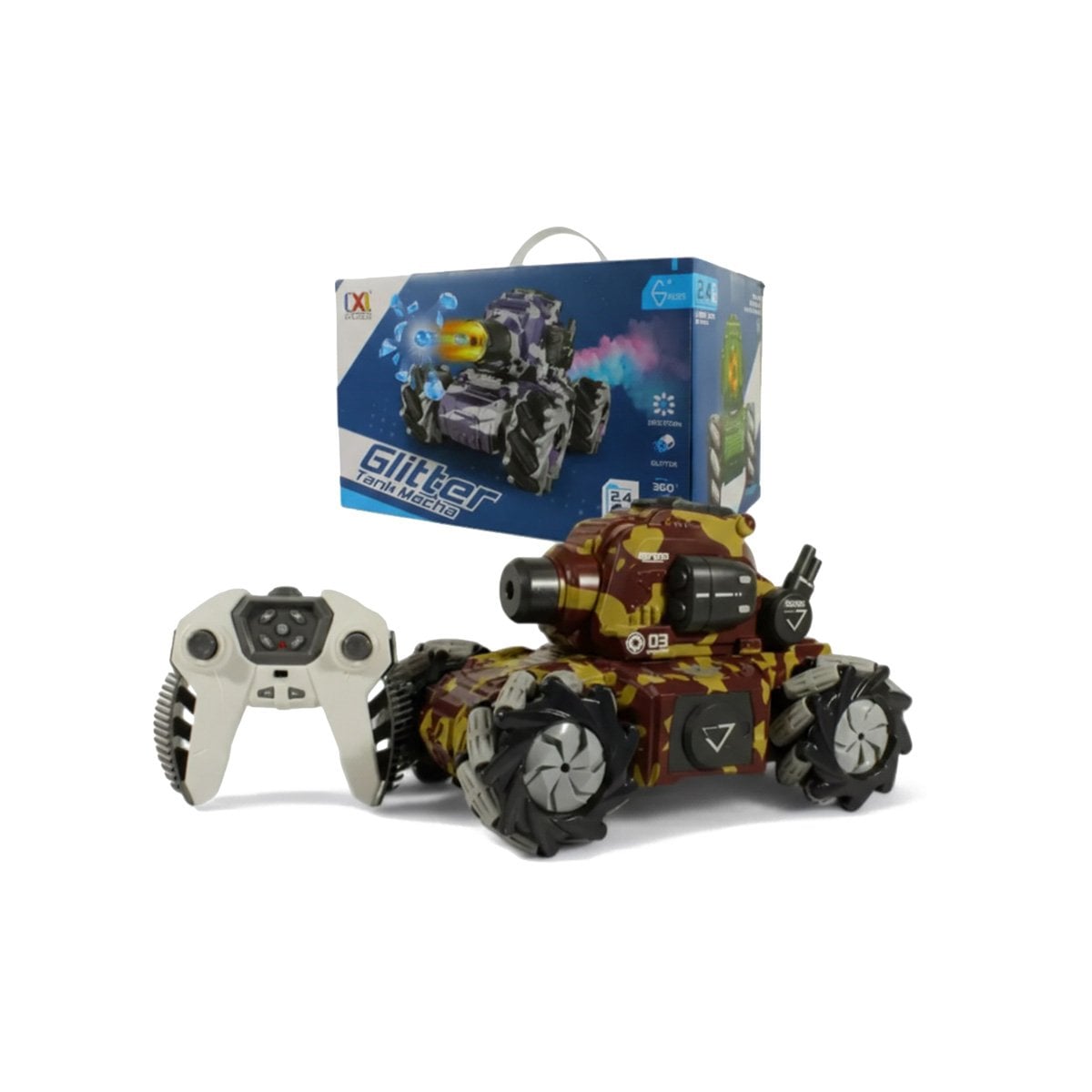 VEHICULO CON DISPARO DE HIDROGEL PARA DIVERSION DE ACCION EN ESTILO MILITAR Y+PAPEL REGALO - 1