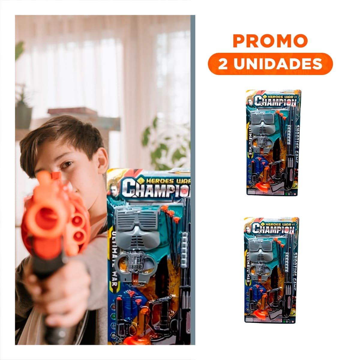 PACK2 MODELO DEPORTIVO DE LANZADOR CON MASCARA Y ACCESORIOS HOGAR - 1