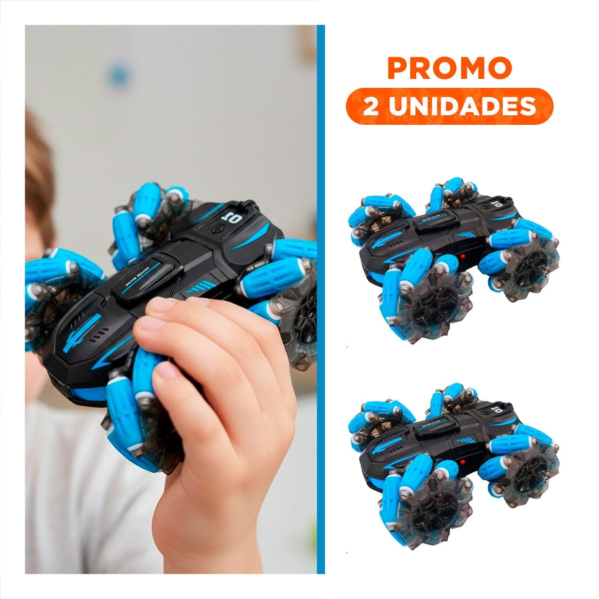 PACK2 VEHICULO DE ACCION CON CONTROL REMOTO Y MOVIMIENTOS ACROBATICOS - 1